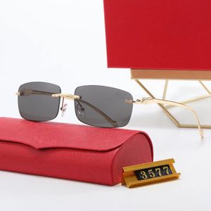 Homme Carti Lunettes Designer Lunettes De Soleil Femmes Mode Sans Cadre Rectangle Revêtement Corne De Buffle Lunettes De Soleil 3577 Preuve Lunettes En Bois Hommes Lunettes Eyelgasses