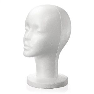 Mannequin Head Display Stand Stand Rack White Foam White Hat Cap Wig Women Soporte de la cabeza Modelo de gafas de sol de gafas de sol