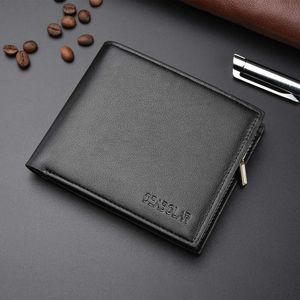 Mans wallet Vintage Men Leather Brand Luxury Short Slim Male Purses Money Clip Credit Card Dollar Price Portomonee Carte 588