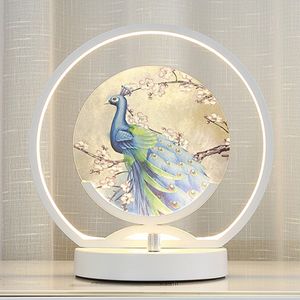 Lampes de table de chevet chinoises à intensité réglable manuelles LED chambre chaude créative romantique décoration de la maison lampe de bureau
