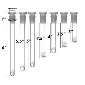 Difusor de vástago inferior de vidrio Accesorios para fumar de 2,5