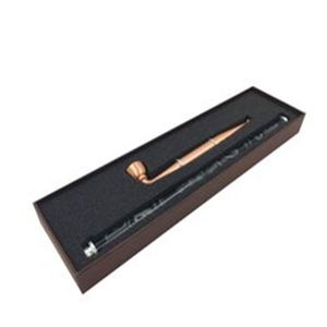 Coffret cadeau de vente directe du fabricant de buse de tabac à pipe en métal à double usage et d'accessoires de tabac pour pipe sèche et cigarette