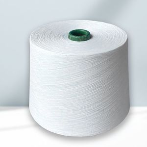 Ventes directes du fabricant de fils de coton polyester blanc pour vêtements