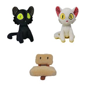 Los fabricantes venden al por mayor 3 estilos de 24 cm Suzume no Tojimari bell bud tour juguetes de peluche dibujos animados animación película y televisión alrededor de muñecas de gato para regalos de niños