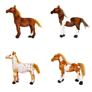 Fabricantes al por mayor 30 cm 4 estilos de juguetes de peluche de caballo de simulación regalos de animales de peluche para niños
