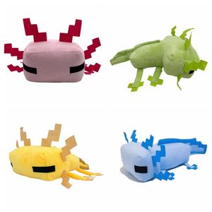 Fabricantes al por mayor 30cm4 color Axolotl salamandra juguetes de peluche juegos de animales de dibujos animados que rodean muñecas para regalos de niños