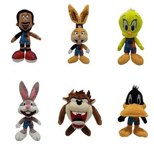 Fabricants en gros 6 Designs of Space Jam A New Legacy Plush Toys Cartoon Games Film and Television Poupées périphériques Cadeaux pour enfants