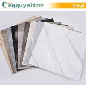 Imitación de mármol Kaguyahime de PVC 10pcs Pegatinas de piso Selfadhesive Wall Improonde Baño de baño 3030 cm 240329