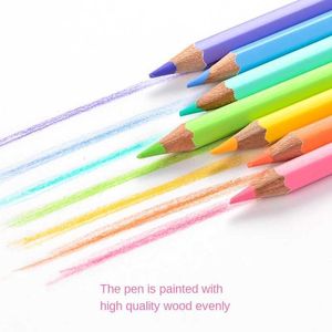 Marco 12/24 nouveaux crayons De couleurs Pastel à la mode doux crayon De couleur Non toxique Lapis De Cor coloré pour l'école enfants cadeau
