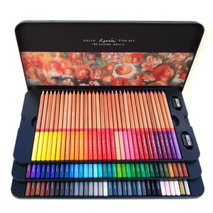 Marco Renoir 24/36/48/72/100 couleurs ensemble de Crayons stylos de peinture avec boîtes Crayons professionnels coloriage dessin Crayons ensemble en gros
