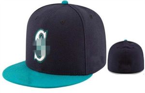 Marineros S letra Gorras de béisbol Bordado Para Mujeres hombres gorras huesos Hip Pop Moda Sombreros ajustados H5 aa