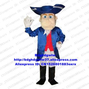 Costumes de mascotte Patriot Gentleman Gentry Knight Earl Count Mascot Costume Adult Cartoon Characon Contrôle Cérémonie Cérémonie Support ZX2557