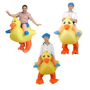 Mascotte costume de poupée Carnaval unisexe Canard Dinosaure Cowboy Costumes Gonflables Robe de Soirée Drôle Animal Halloween pourim pour adultes et enfants