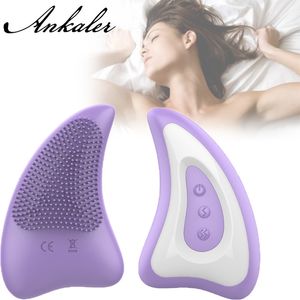 Masaje 12 frecuencia gel de sílice masaje de pecho suave vibrador juegos previos teases mujer adultos juguetes sexuales para mujeres