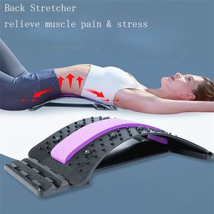 Masaje Atrás Chiropráctico Relax Cintura Trainer Chiroboard Relieve de la columna vertebral Relajación Herramienta de cubierta de soporte lumbar para postura Corrector 220208