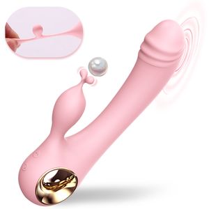 Consolador vibrador de doble Motor para masaje, masajeador de clítoris, estimulador Vaginal de punto G, masturbador femenino, máquina sexual, vagina, juguetes para adultos para pareja
