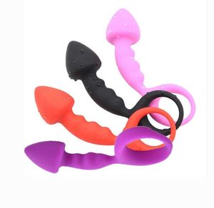 Articles de massage 4 couleurs Silicone Perles anales bouchons Vagin Masage Balles anales Butt Plux Sex Toys For Woman Men For Beginner Sex Erotic8658390