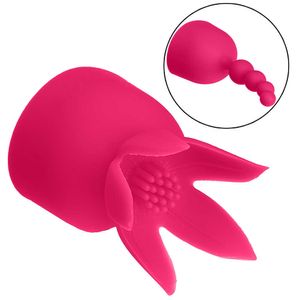 Articles de massage mise à niveau G-spot Stimulate Magic Wand Attachment Vibrator Accessoires Stimulation du clitoris AV Rod Head Cap Sexy Toys pour femmes