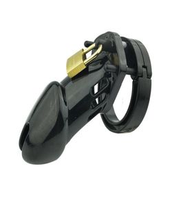 Masaje Jaula de castidad de plástico para hombre Bondage Ball Camilla Cock Cage Penis Lock Anillo de pene BDSM Cinturón de castidad Juguete sexual para hombre S9238675