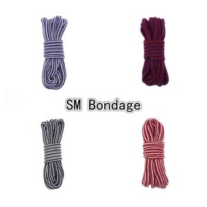 Productos de masaje Juegos para parejas Juegos de rol vinculantes Juguetes sexys de algodón suave Restricciones corporales Cuerda para mujer Bdsm Bondage Shibari Flirting