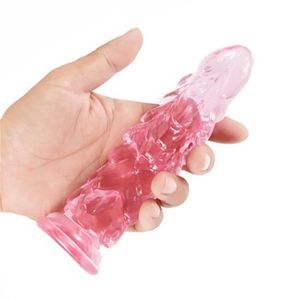 Consolador realista de masaje, masturbador Anal, juguetes para parejas, Mini tapón anal, pene con tapón de empuje, consolador para mujer