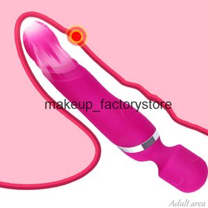 Massage Rétractable Vibrateur Femelle Baguette Magique Corps Massage Bâton Masturbation Sex Toy Femelle Clitoris Stimulation Vibrant Gode Adulte