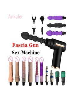 Massage Sex Machine Orgasme poussant le vibrateur Dildo Toys Fascial Gun Muscle relax des accessoires de massage corporel Femmes Masturbation 2698231