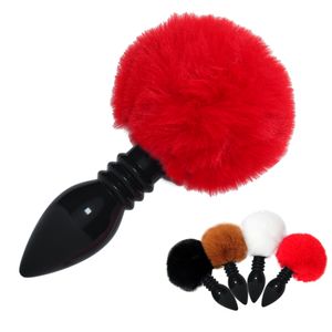 Massage Sexy Anal Toy Butt Plug Gode Toucher Lisse En Peluche Exotique Queue De Lapin Plug Anal Jeux Pour Adultes Sex Toys Pour Femmes Hommes Gay Flirt