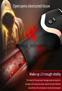 Masaje USB Carga Dispositivo de masturbación masculina 12 Frecuencia Auto Suck Juguetes para adultos Vibrador Glande Entrenamiento del pene Juguetes sexuales eróticos para Me7841657