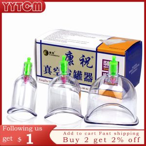 Masseur 3pcs / kit joints Jar pour massage du corps tasses en silicone vide à tas de ventosas Ventouse Banque à vide Banque de massage