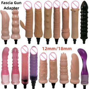 Masseur fascia massage pistolet têtes adaptateur sexe accessoires huine vagin anal stimulate gène vibrator femelle masturbator adulte sex toys