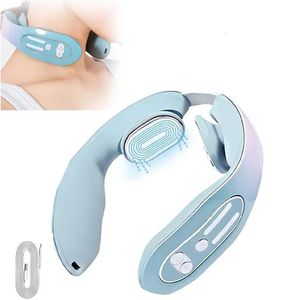 Massaging Neck Pillowws Neck Massager Cervical Massage Instrument Micro Current Pulse Vibration Kneading And Neck Physical Therapy 231120