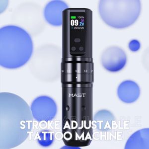 Mast Fold 2 PRO Moteur sans noyau réglable à 7 temps Écran couleur Grande capacité de batterie Machine à tatouer sans fil Alimentation stylo 240227