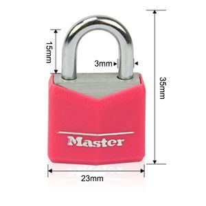 Lock Master Small Mini Locklock Locker Cajón Estudiante Estudiante Concentric Luggage Case Box Lovers Lock 4 Colors 2 Keys al por mayor