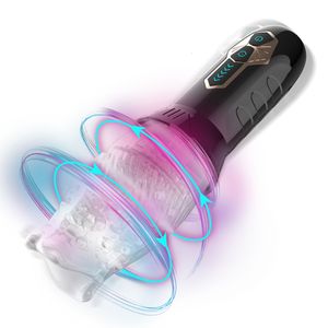 Masturbateurs GAWK 3000 Adult Sex Toy Lampe de poche rotative Électrique Spinning Vibrant Réaliste Penis Trainer Masturbation Cup pour Homme Mâle 230720