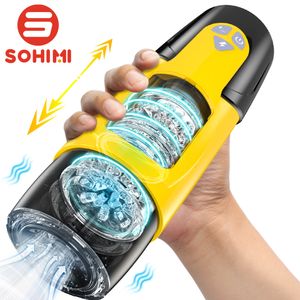 Masturmateurs Sohimi Dark Knight Automatic masturbator mâle Vacuum Electric Cup pour les hommes Real Aspiration vaginale Pocket Pocket Pocket Jouets Sex Toys 230720