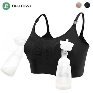 Soutien-gorge de maternité pour tire-lait spécial mains d'allaitement vêtements de grossesse allaitement pompage peut porter toute la journée 211105