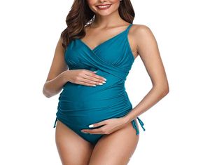 Traje de baño de maternidad para mujer Bikini Sexy Beach 20SS 2021 Carta de moda de verano Color sólido Vacaciones Tiras Estilo dividido Una pieza3356613