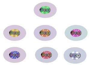 Tapis Pads 5PCS Mini Glow LED Bouteille Lumière Autocollants Étanche Luminescent Coasters Festival Night Club Bar Party Décoration2264814