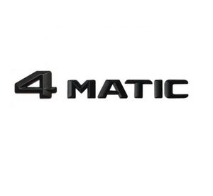 Matt Black 4 MATIC Number Words Letters Trunk Emblem Decal Sticker pour Mercedes Benz 4MATIC