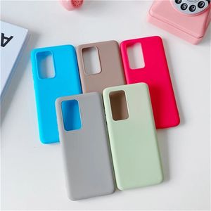 Fundas de teléfono de silicona mate para Samsung Galaxy S20 Fan Edition S20 Ultra S10 Plus Note 20 10 Plus Lite, funda suave de TPU de Color caramelo