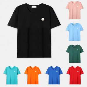 Camiseta básica de 12 colores para hombre, camiseta bordada de diseñador para mujer, camisetas gráficas para hombre, camiseta de verano, talla S/M/L/XL/XXL/XXXL