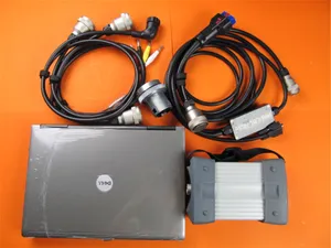Mb star c3 xentry ssd avec ordinateur portable d630 ram 4g ensemble complet d'outils de diagnostic multiplexeur avec câbles prêts à l'emploi