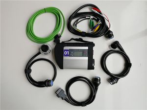 Outil MB Star C4 avec 5 câbles SD connect, support de multiplexeur de diagnostic pour voitures et camions Mercedes ben-z