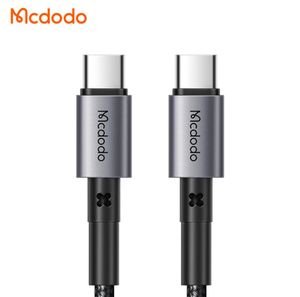 Câbles de chargeur MCDODO type-c PD boîtier métallique en alliage d'aluminium fort 3.25A 3A charge rapide 65W 60W câble USB C vers USB C