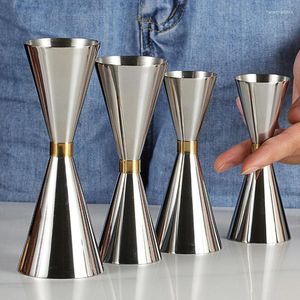 Outils de mesure 1pc 30/60 ml en acier inoxydable Cocktail Shaker Measure Cup Double S Drink Spirit Jigger Kitchen Gadgets