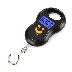 Measuring Tools Black Electronic 50Kg 10g Hanging Scale LCD Digital BackLight Fishing Weights Pocket Luggage s 230331