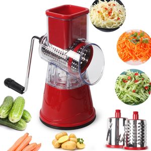 Meat Grinders Vegetable Cutter Round Slicer Graters Potato Carrot Cheese Shredder Grinder Chopper kitchen Roller Gadgets Tool 230201