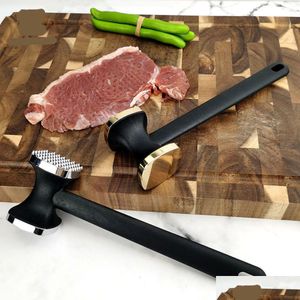 Outils de volaille de viande potry alliage de zinc attendateur marteau steak hop steak lâches aiguille à douille doublée de poche malaout