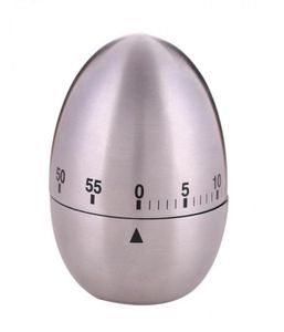 Minuterie mécanique en acier inoxydable en forme d'œuf et de pomme, minuterie pour la cuisine domestique, alarme de 60 Minutes, compte à rebours, outil 4399989